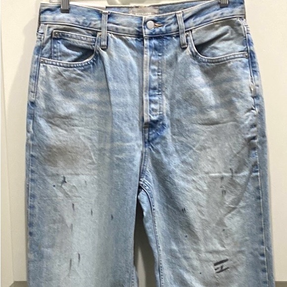 Everlane The 90’s Way High Jean Paint Splatter No Stretch Denim Jeans Size 29 - Picture 2 of 14